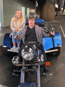 The Down Syndrome birthday gift was for Greg's 30th birthday. He loved it! Sydney Australia.
