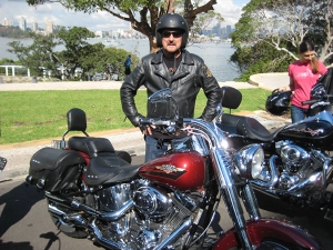 A Harley tour over 3 bridges of Sydney Australia. ANZAC Bridge, Sydney Harbour Bridge and Gladesville Bridge, plus some smaller ones.