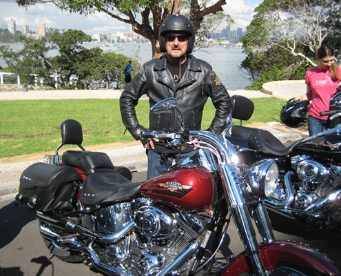 A Harley tour over 3 bridges of Sydney Australia. ANZAC Bridge, Sydney Harbour Bridge and Gladesville Bridge, plus some smaller ones.