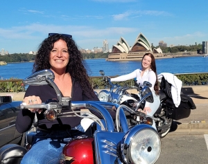 The surprise 18th birthday ride on the Harleys, was a huge success. Sydney Australia.