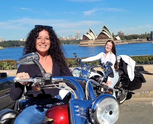 The surprise 18th birthday ride on the Harleys, was a huge success. Sydney Australia.