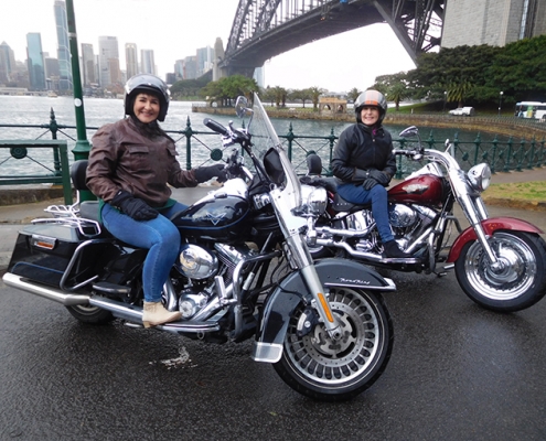 The 70th birthday Harley ride was bought by a daughter for her mum. They both had a wonder experience. Sydney Australia.