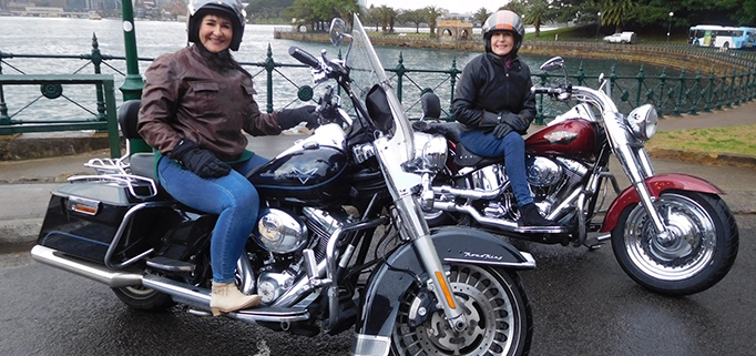 The 70th birthday Harley ride was bought by a daughter for her mum. They both had a wonder experience. Sydney Australia.