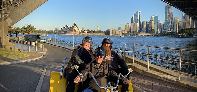 A Sydney trike tour for a birthday present.