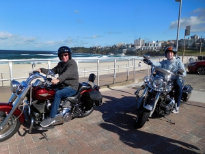 A Father and son Harley tour in Sydney was a huge success. They saw a lot of the major sights in a short time.