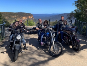 The Blue Mts Harley tour was so much fun. A couple of hours west of Sydney Australia.