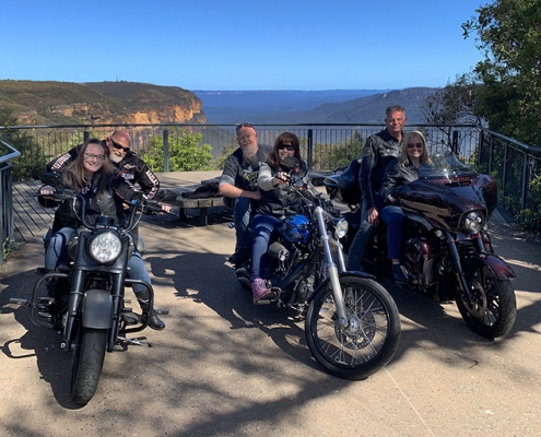 The Blue Mts Harley tour was so much fun. A couple of hours west of Sydney Australia.