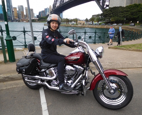 Explore Sydney Harley ride, a fun way to see the sights.