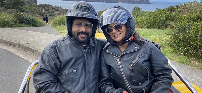 The last minute trike tour was a huge success. Waiting to fly home, they decided to do a trike tour around the eastern suburbs of Sydney. Including Bondi Beach, Watsons Bay and Bronte Beach.