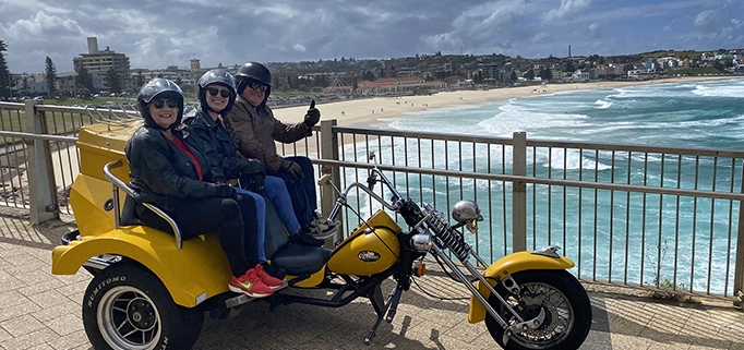 The Fathers Day trike tour on the Chopper 4 trike was a huge success. Sydney Australia.