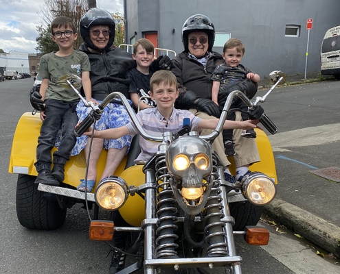 The surprise 80th trike ride was a huge success. Sydney Australia.