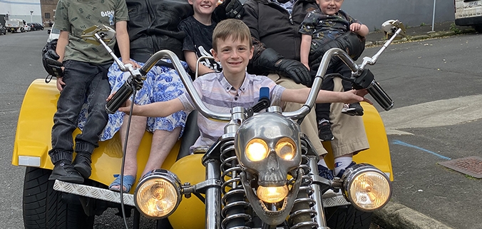 The surprise 80th trike ride was a huge success. Sydney Australia.