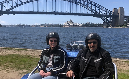 The birthday present trike tour was a fun way to see Sydney Australia.