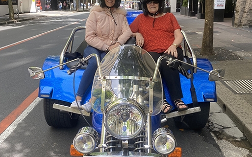 The 70th birthday trike tour was a huge success. Sydney Australia.
