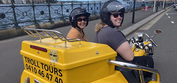 The mum and daughter trike tour was a wonderful experience for mum's birthday.