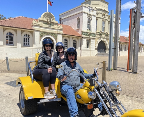 The holiday highlight trike tour was a huge success. The highlight of their holiday!