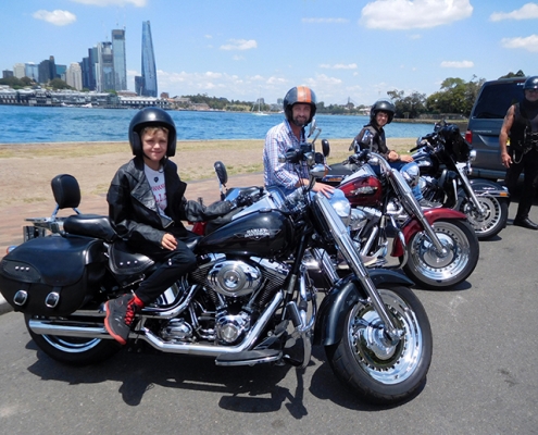 The Christmas Harley tour surprise was a huge success.