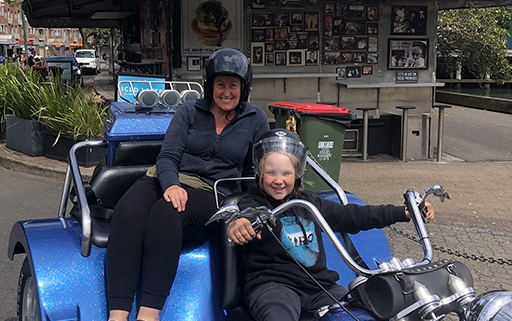 The school holiday trike tour was so much fun.