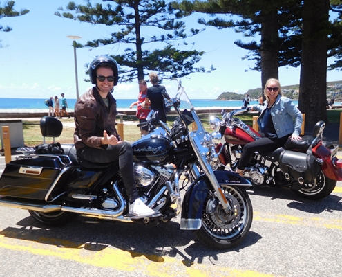 The surprise birthday Harley transfer was a huge success.