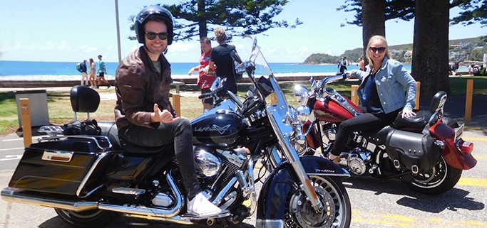 The surprise birthday Harley transfer was a huge success.