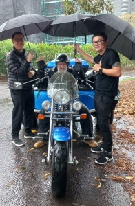 The publicity campaign was a success despite the rain.