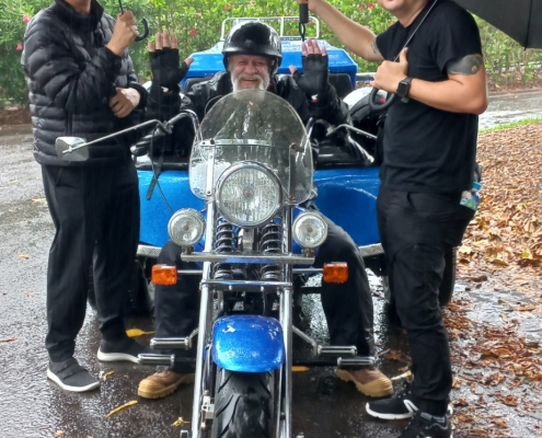 The publicity campaign was a success despite the rain.