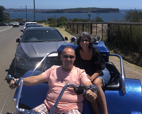 The birthday gift trike ride was a fun experience!