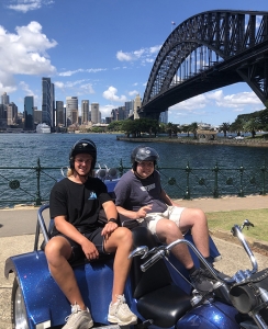 The disability trike tour was so much fun. The Sydney Harbour Bridge is fun to ride over.