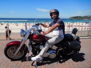 The birthday Harley ride gift was fun.