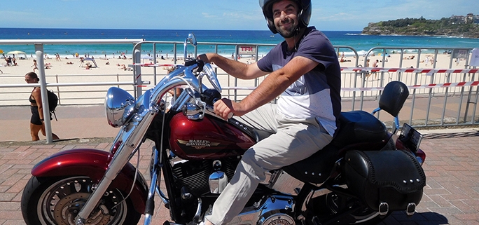 The birthday Harley ride gift was fun.