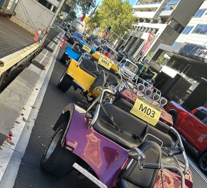 We had 3 trikes in the Sydney Mardi Gras parade.