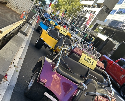 We had 3 trikes in the Sydney Mardi Gras parade.