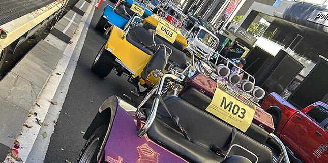 We had 3 trikes in the Sydney Mardi Gras parade.