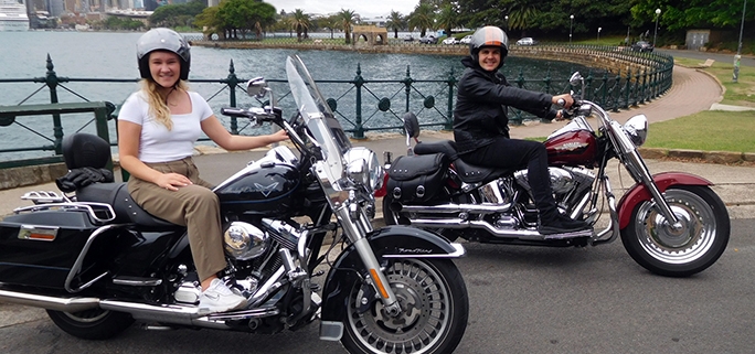 The surprise birthday Harley tour was fun and memorable.