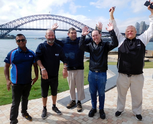 The Harley trike travel group tour was fun and scenic.