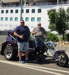 The surprise cruise ship transfer was lots of fun!