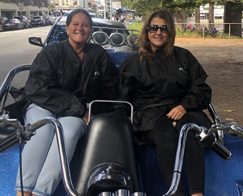 A 50th birthday trike tour - what a fun way to celebrate!