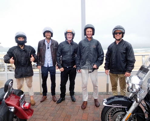 The Racegoers Harley transfer tour was fun even in the rain!