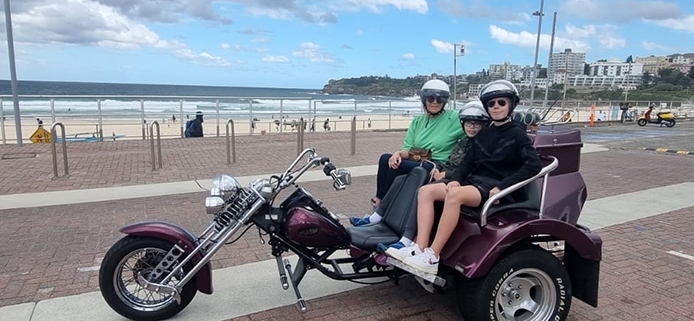 Sydney's family trike tour was fun! They did the 1.5 hour Eastern Panorama tour.