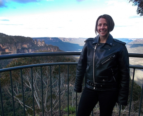 The Blue Mountains Harley ride was a gift from her Dad. She loved the tour and saw so many beautiful scenes.