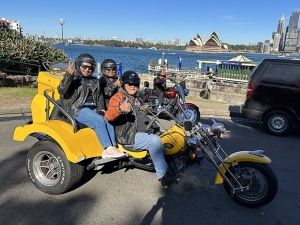 The Harley + trike family tour was a great birthday present and a fun thing to do together.