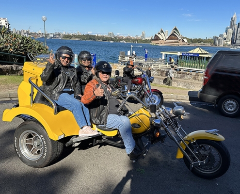 The Harley + trike family tour was a great birthday present and a fun thing to do together.