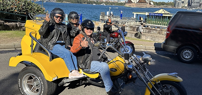 The Harley + trike family tour was a great birthday present and a fun thing to do together.
