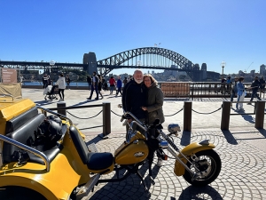 The surprise 70th trike tour in Sydney was such a fun and very memorable experience.