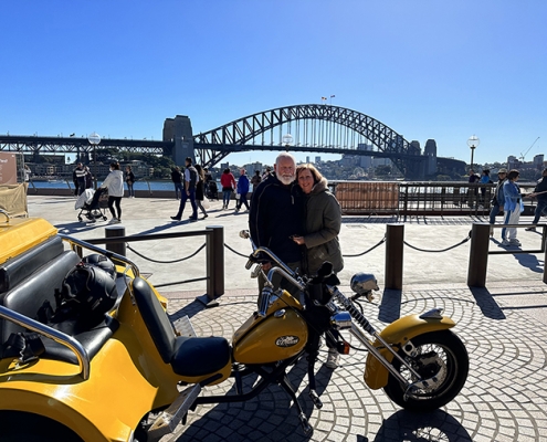The surprise 70th trike tour in Sydney was such a fun and very memorable experience.