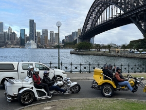The Sydney group trike ride was a fun way to see the sights.
