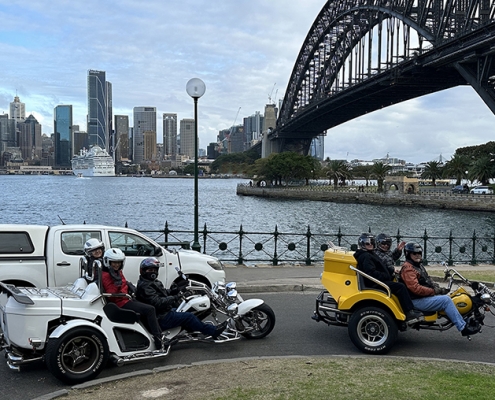 The Sydney group trike ride was a fun way to see the sights.