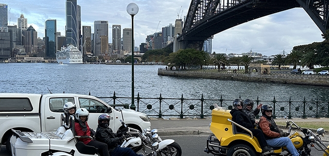 The Sydney group trike ride was a fun way to see the sights.