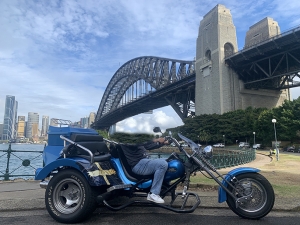 The fiancés surprise trike tour in Sydney was fun and a huge success.