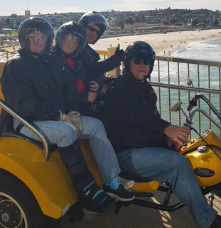 Sydney's inner harbour tour by trike was a fabulous experience.